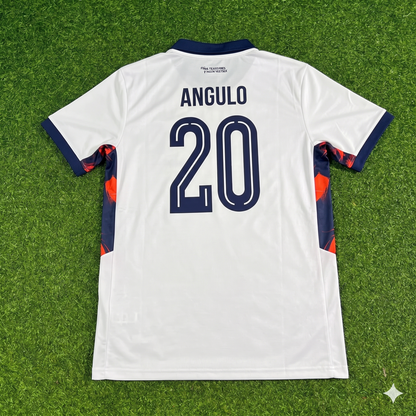 Nilson Angulo #20 Ecuador 2026 World Cup White Football Jersey