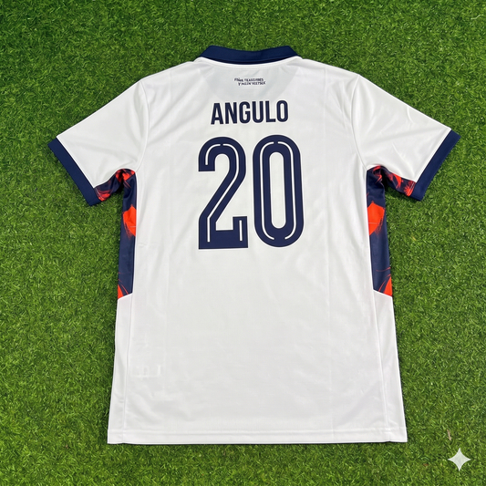 Nilson Angulo #20 Ecuador 2026 World Cup White Football Jersey
