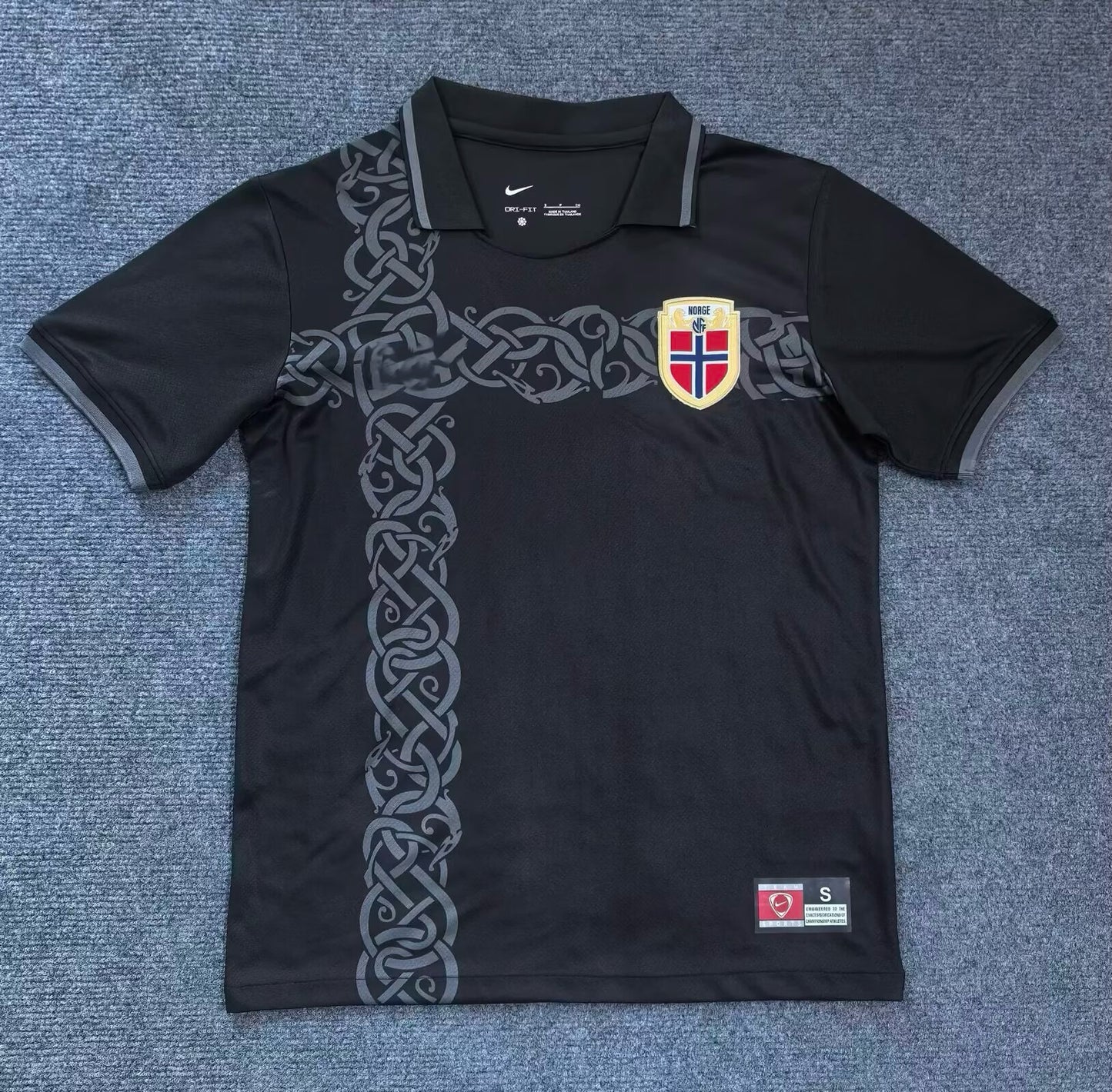 Norway 2026 World Cup Black Football Jersey