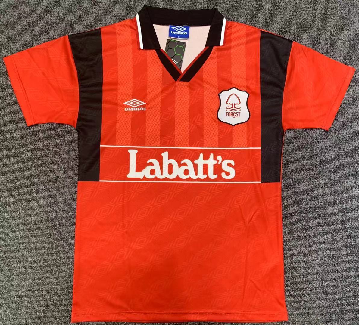 Nottingham Forest 1994/1995  Red Home Retro Jersey