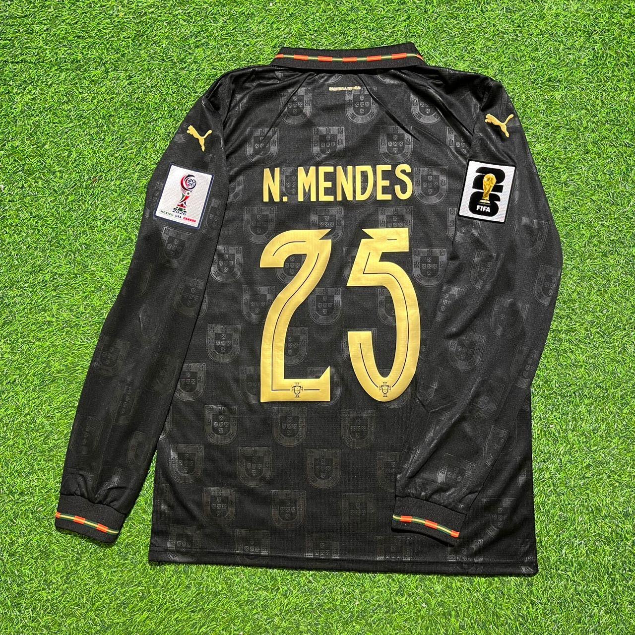Nuno Mendes  Portugal 2026 World Cup Home Long Sleeve Jersey Trikot Maillot
