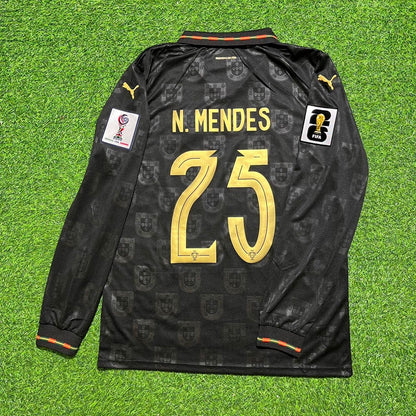 Nuno Mendes  Portugal 2026 World Cup Home Long Sleeve Jersey Trikot Maillot