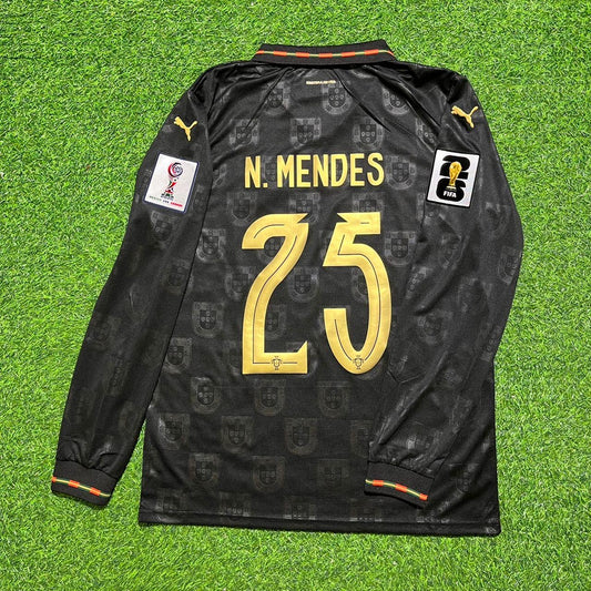 Nuno Mendes  Portugal 2026 World Cup Home Long Sleeve Jersey Trikot Maillot