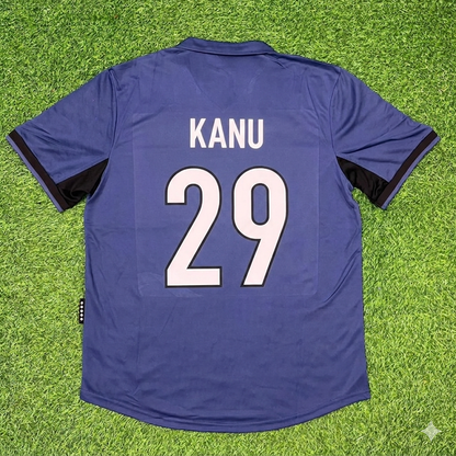Nwankwo Kanu #29 Inter Milan 1998-1999 Home Retro Football Jersey
