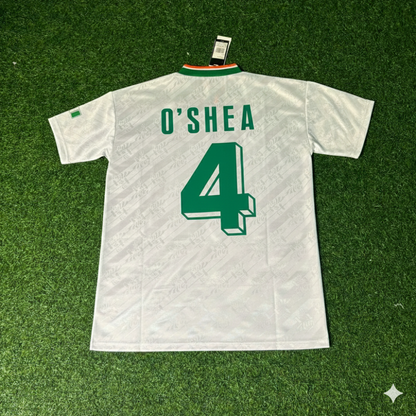 John O'Shea Ireland Season Away Retro Football Jersey Kit