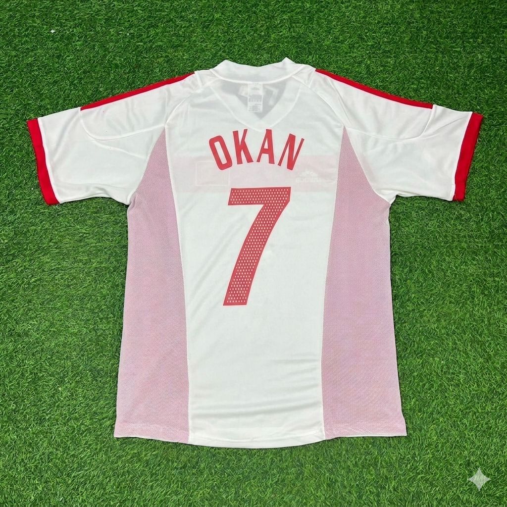 Okan Buruk Türkiye 2002 World Cup White Retro Football Jersey