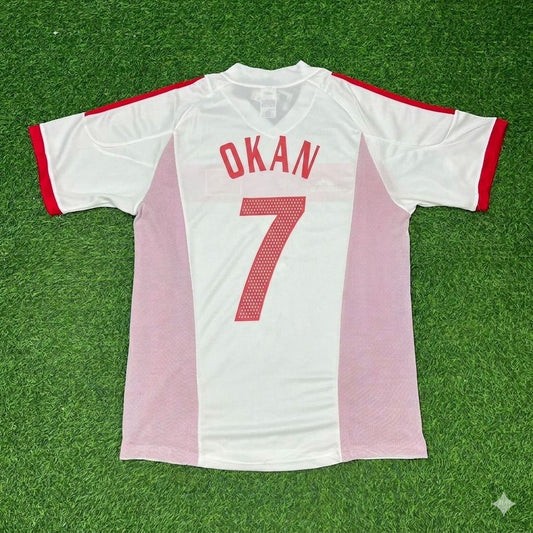 Okan Buruk Türkiye 2002 World Cup White Retro Football Jersey