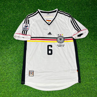 Olaf Thon Deutschland 1998 Weltmeisterschaft Retro Fußballtrikot