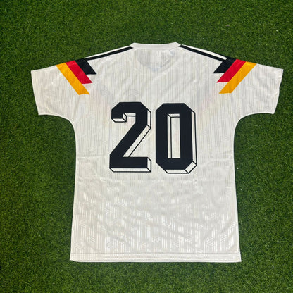 Olaf Thon Germany 1990 World Cup Retro Football Jersey Trikot Maillot
