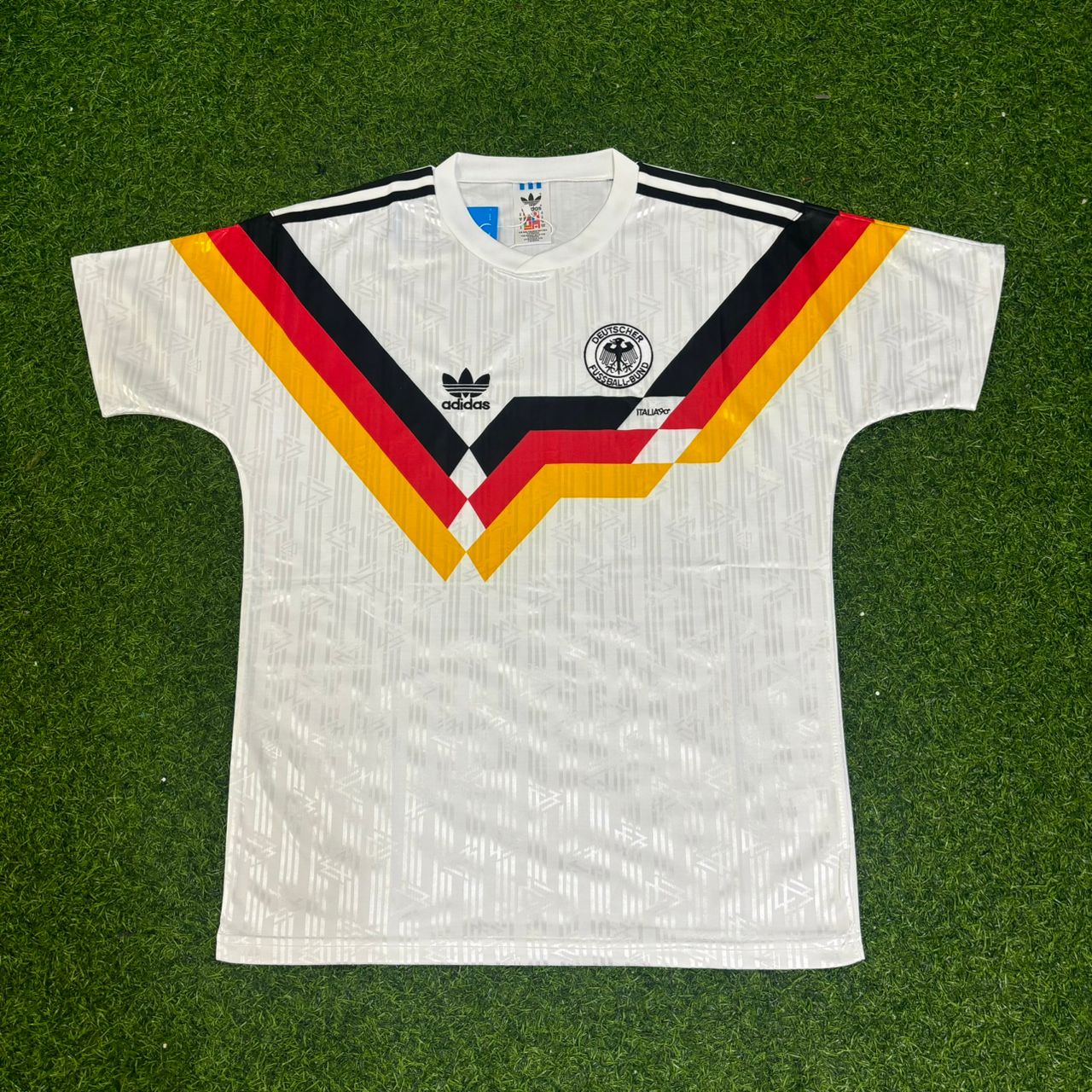 Olaf Thon Germany 1990 World Cup Retro Football Jersey Trikot Maillot