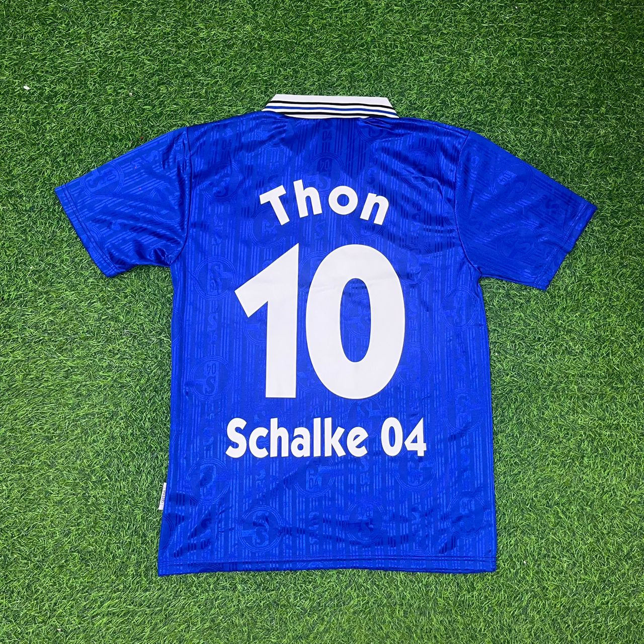 Olaf Thon Schalke 04 1996-1997 Heim Retro Fußballtrikot