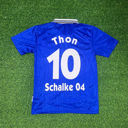 Olaf Thon Schalke 04 1996-1997 Heim Retro Fußballtrikot