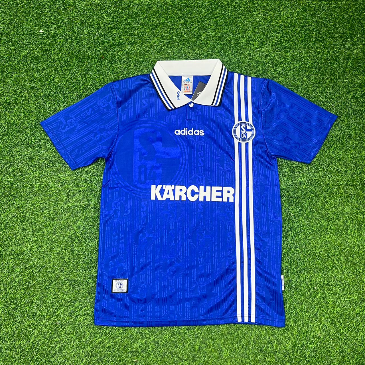 Olaf Thon Schalke 04 1996-1997 Heim Retro Fußballtrikot