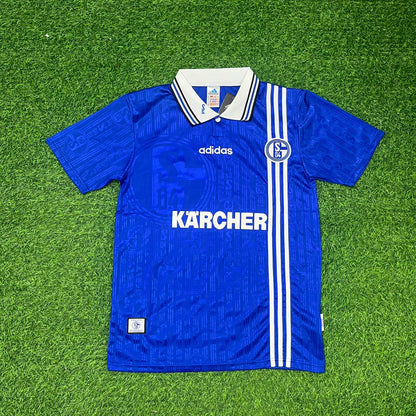 Olaf Thon Schalke 04 1996-1997 Heim Retro Fußballtrikot