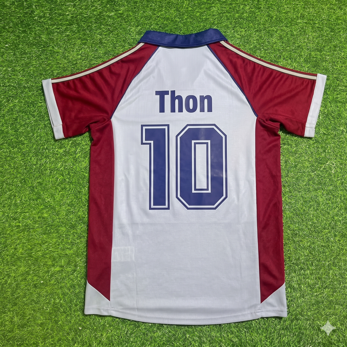 Olaf Thon #10 FC Bayern München Auswärts Retro Fußballtrikot Grau