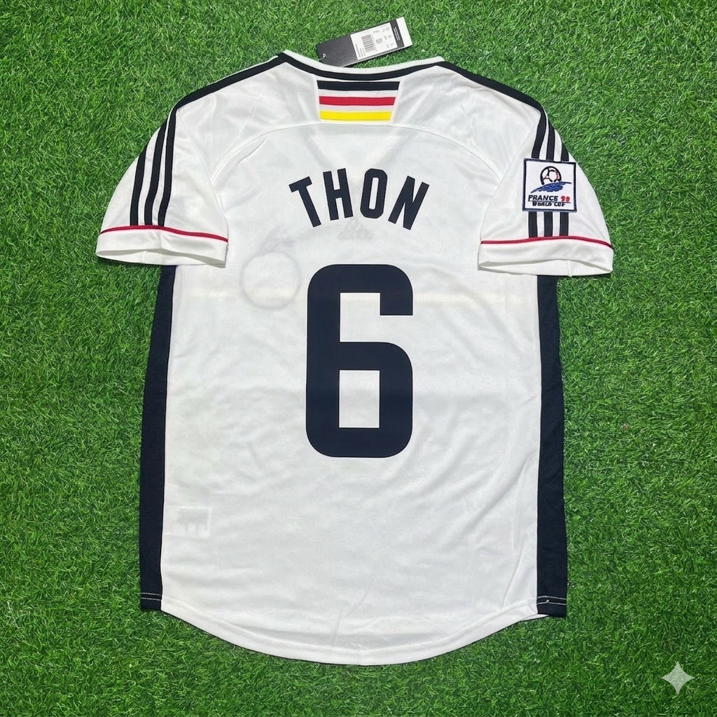 Olaf Thon Deutschland 1998 Weltmeisterschaft Retro Fußballtrikot