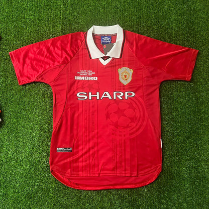 Ole Gunnar Solskjær Manchester United 1999 2000 Retro Retro Jersey Trikot Maillot Soccer Shirt