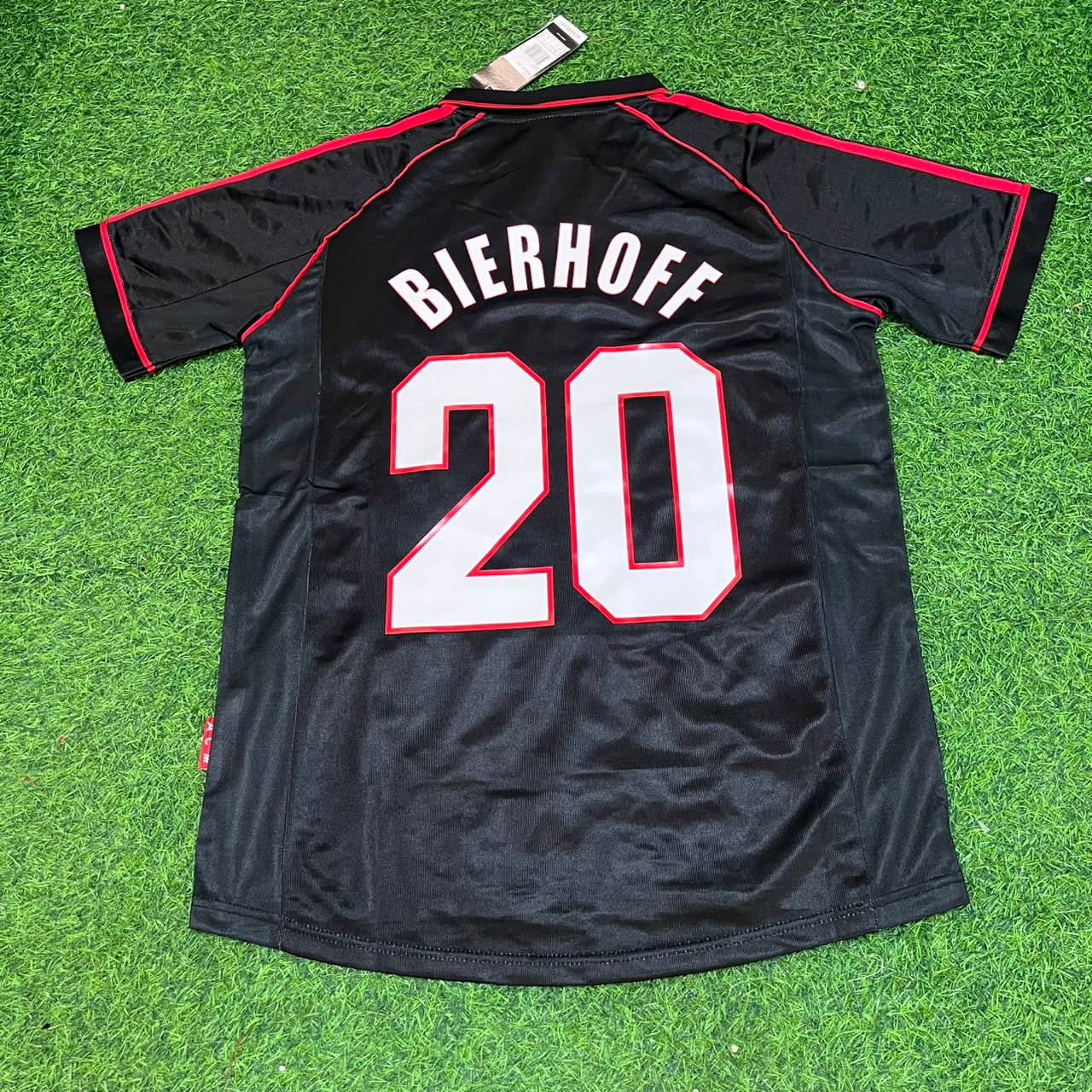 Oliver Bierhoff #20 AC Milan 1998-1999 Black Retro Football Jersey