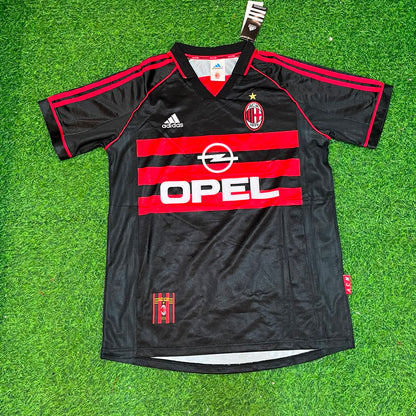 Oliver Bierhoff #20 AC Milan 1998-1999 Black Retro Football Jersey