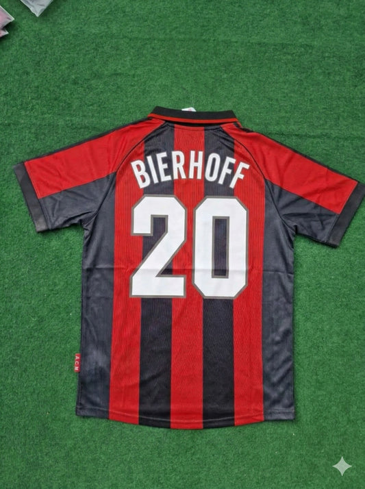 Oliver Bierhoff 20- AC Milan 1999 Retro Football Jersey