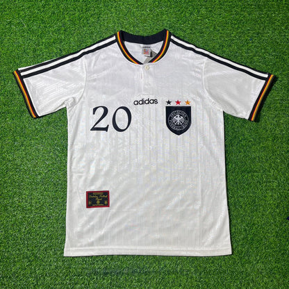Oliver Bierhoff Deutschland EM 1996 Finale Heim Retro Fußballtrikot Set