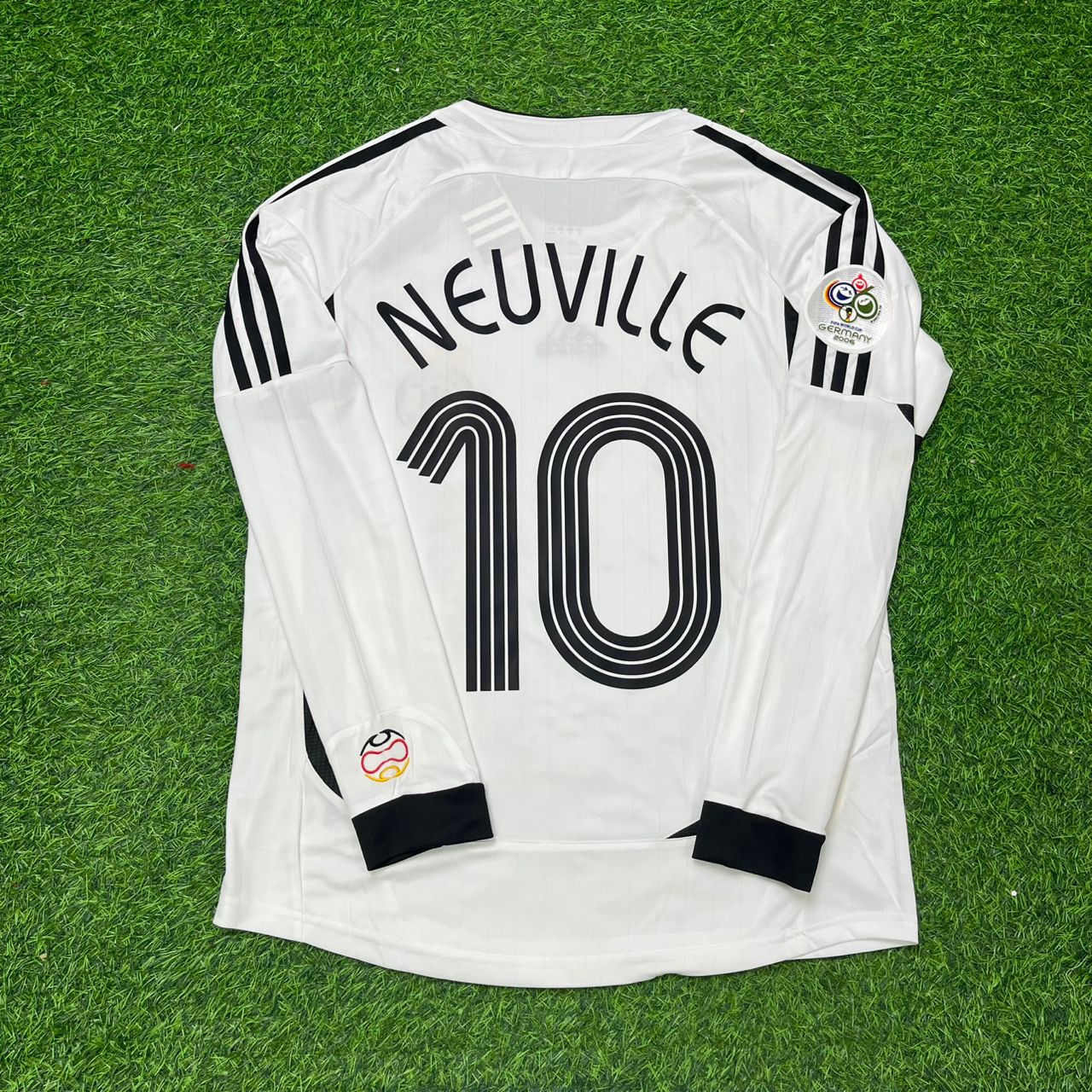Oliver Neuville Germany 2006 World Cup Long Sleeve White Football Jersey
