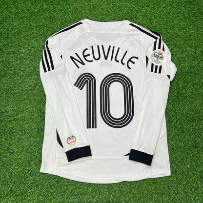 Oliver Neuville Germany 2006 World Cup Long Sleeve White Football Jersey