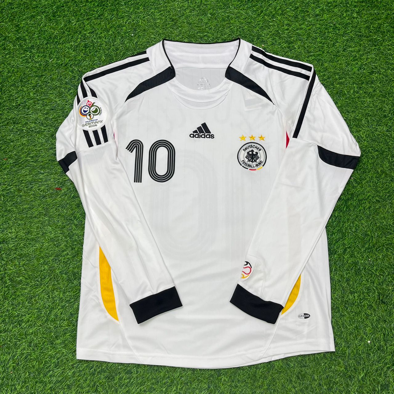 Oliver Neuville Germany 2006 World Cup Long Sleeve White Football Jersey