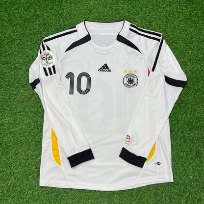 Oliver Neuville Germany 2006 World Cup Long Sleeve White Football Jersey