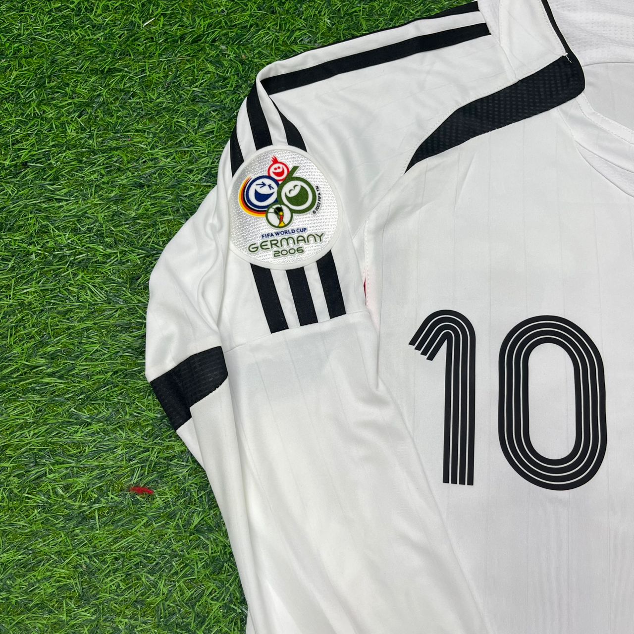 Oliver Neuville Germany 2006 World Cup Long Sleeve White Football Jersey