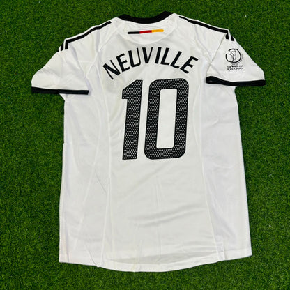 Oliver Neuville Germany Deutschland 2002 World Cup Japan Korea White Retro Jersey Trikot