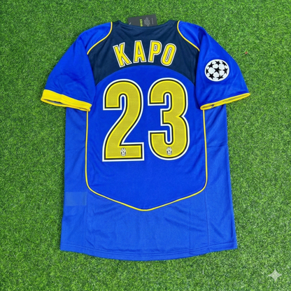 Olivier Kapo Juventus 2004-2005 Blue Retro Jersey | Kit | Trikot | Maillot Soccer Shirt