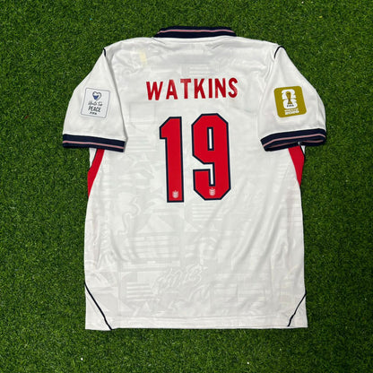 Ollie Watkins #19 England 2026 World Cup KIDS Home White Football Jersey