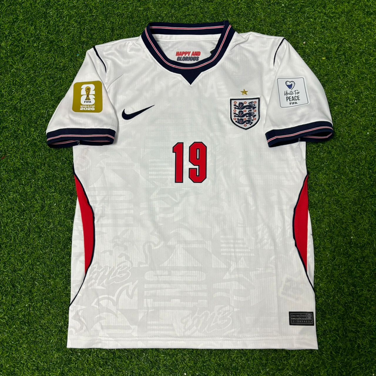 Ollie Watkins #19 England 2026 World Cup KIDS Home White Football Jersey