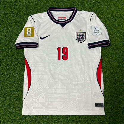 Ollie Watkins #19 England 2026 World Cup KIDS Home White Football Jersey