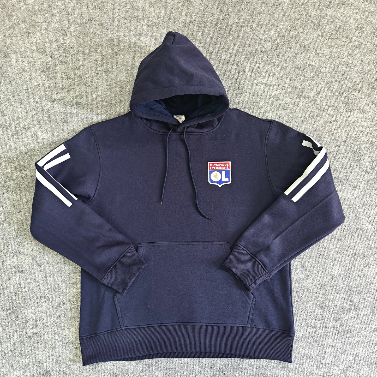 Olympique Lyonnais- Hoodie Winter Fleece- Football Kapuzenpullover