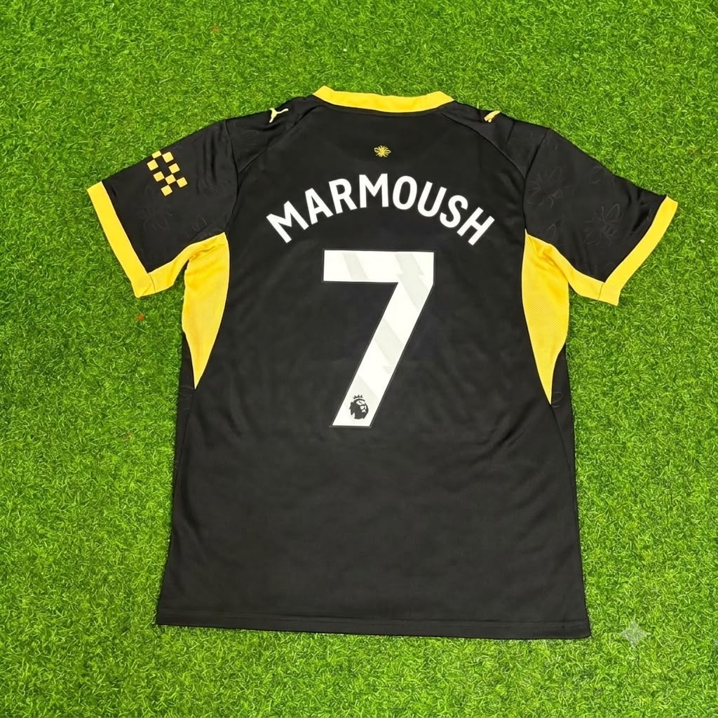Omar Marmoush 7 - Manchester City Away New Season 2027 Jersey Trikot Maillot Soccer Shirt