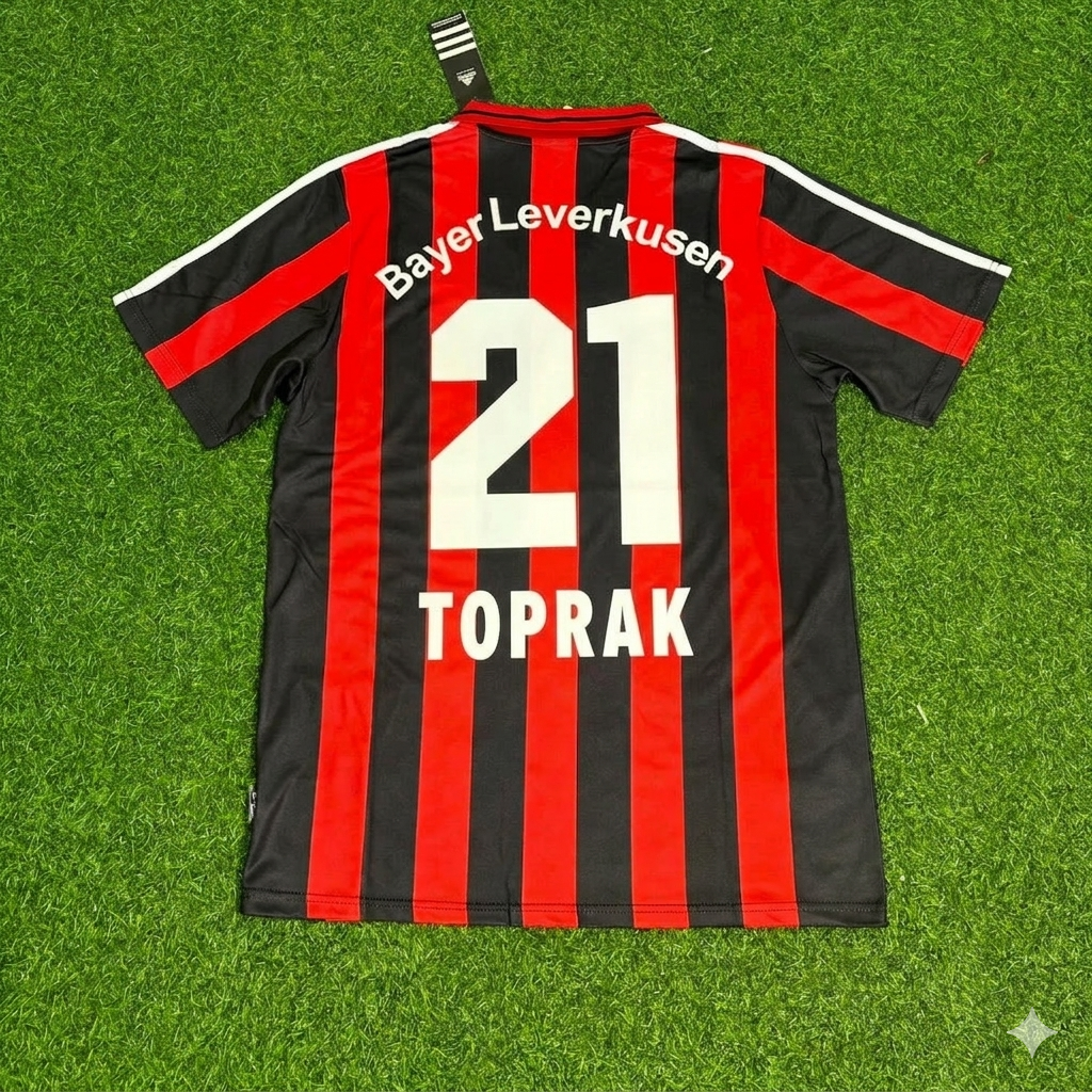 Maillot de football rétro domicile Omer Toprak Bayer Leverkusen