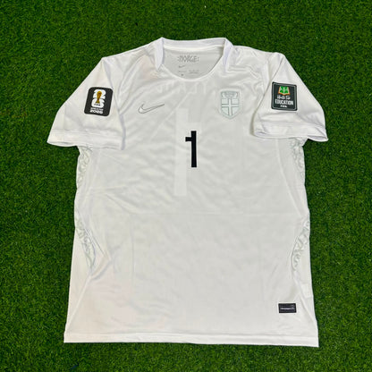 Ørjan Nyland Norway Goalkeeper 2026 World Cup White Football Jersey