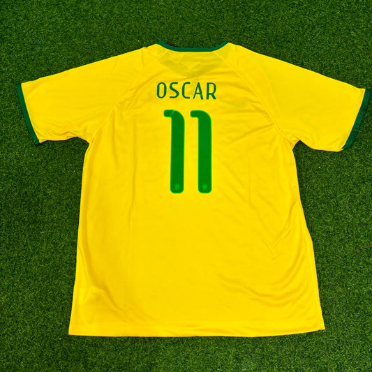 Neymar Jr. 10 Brasilien 2014 Retro-Fußballtrikot-Set