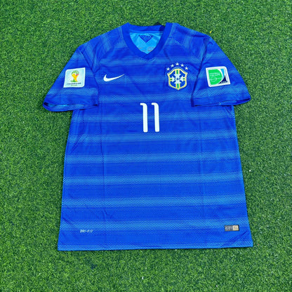 Oscar 11- Brazil 2014 World Cup Retro Blue Jersey Trikot