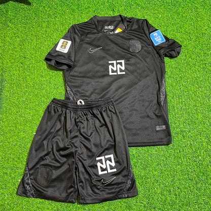 Oscar Bobb #22 Norway 2026 World Cup Away Black KIDS Football Jersey