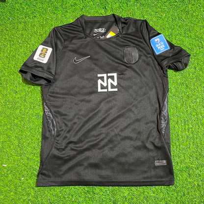 Oscar Bobb #22 Norway 2026 World Cup Away Black KIDS Football Jersey