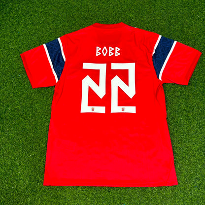 Oscar Bobb #22 Norway 2026 World Cup Home Football Jersey