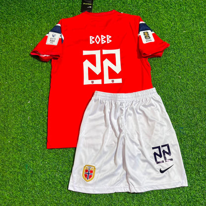 Oscar Bobb Norway 2026 World Cup Kids Football Jersey