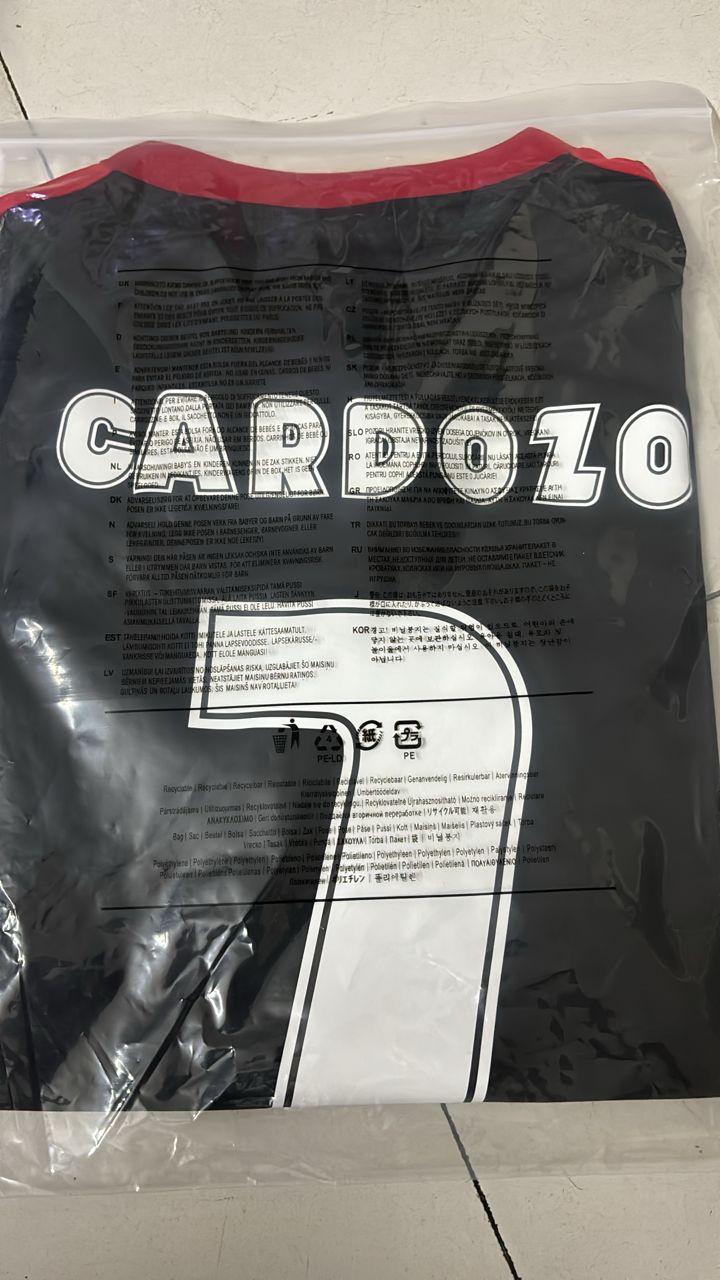 Oscar Cardozo #7 – Benfica 2009/2010 Auswärtstrikot, schwarz, Retro-Kit, Trikot, Maillot, Fußballtrikot