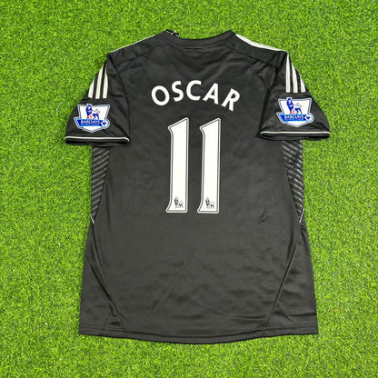 Oscar Chelsea 2013-14 Black Retro Football Jersey Kit