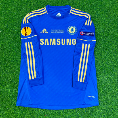 Oscar 11-Chelsea 2013 Europe League Final Amsterdam Blue Retro Football Jersey Soccer Shirt