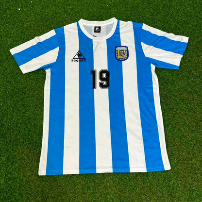 Oscar Ruggeri 19- Argentina 1986 Home Retro Football Jersey Kit