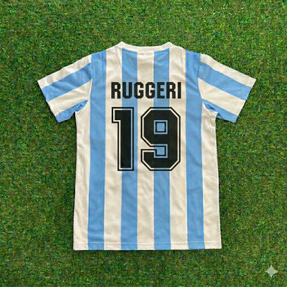 Oscar Ruggeri 19 – Argentinien 1986 Heimtrikot Retro-Fußballtrikot